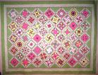 pink stack and wack quilt custom quilting