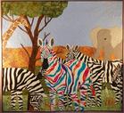 zebra african theme elephants quilting