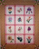 flowers antique pattern quilt