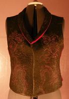 quilted garment vest dragon chinese lions
