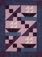 boats feathers waves quilt