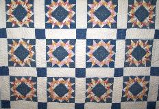 antique custom quilt star pattern