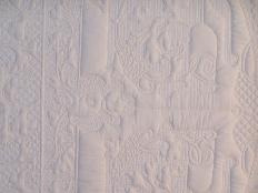 scroll vine floral victorian stencil grid work cross hatching whole cloth